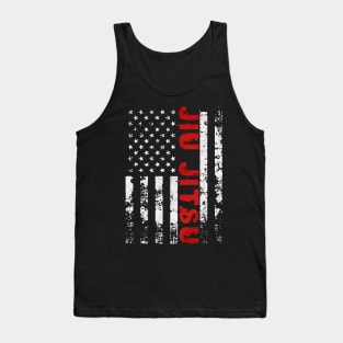 jiu jitsu american flag Tank Top